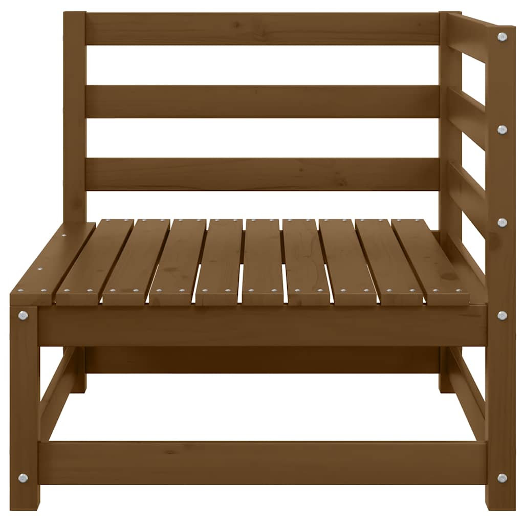 Garten-Ecksofa Honigbraun Massivholz Kiefer