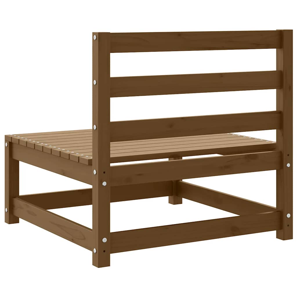Garten-Mittelsofa Honigbraun Massivholz Kiefer