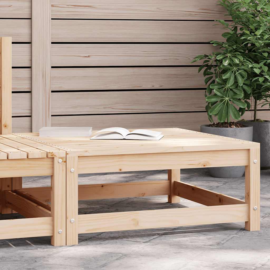 Gartenhocker 70x70x30 cm Massivholz Kiefer