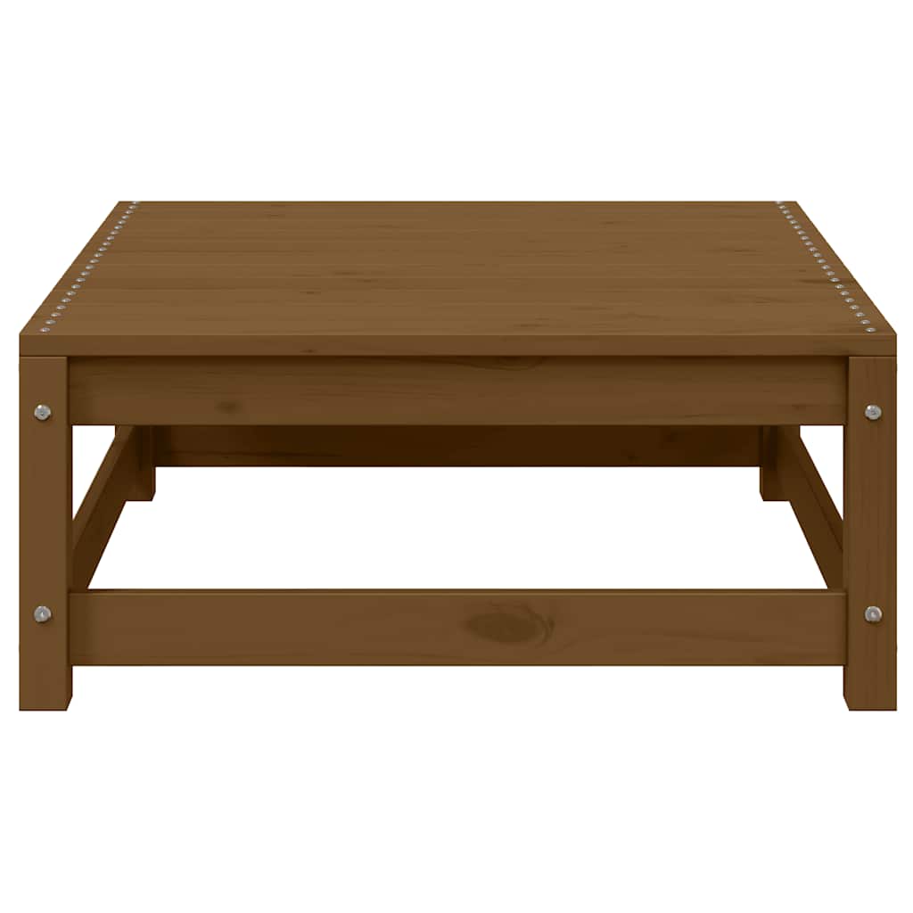 Gartenhocker 70x70x30 cm Honigbraun Massivholz Kiefer