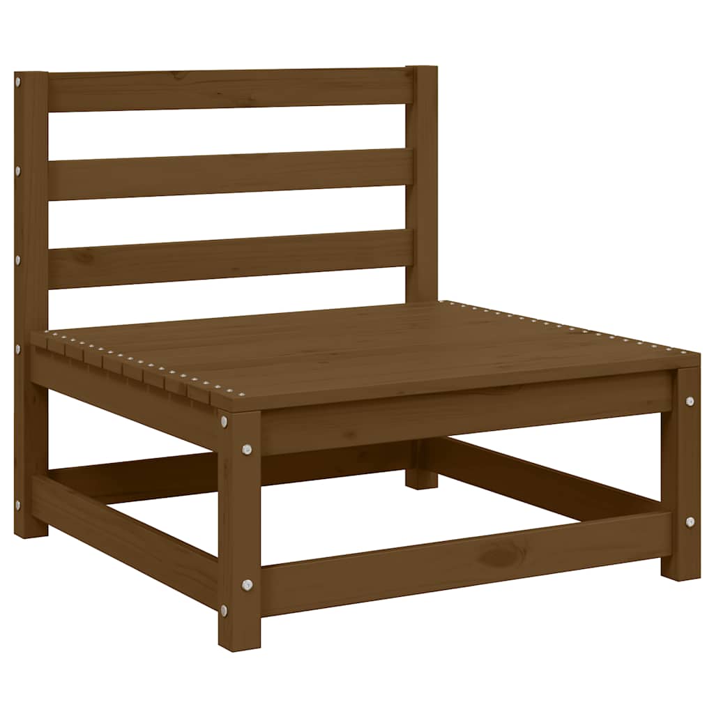 2-tlg. Garten-Lounge-Set Honigbraun Massivholz Kiefer