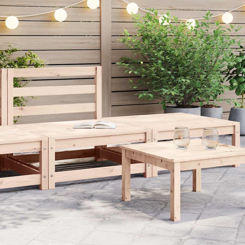 2-tlg. Garten-Lounge-Set Massivholz Kiefer