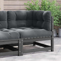Garten-Ecksofa mit Kissen Massivholz Kiefer