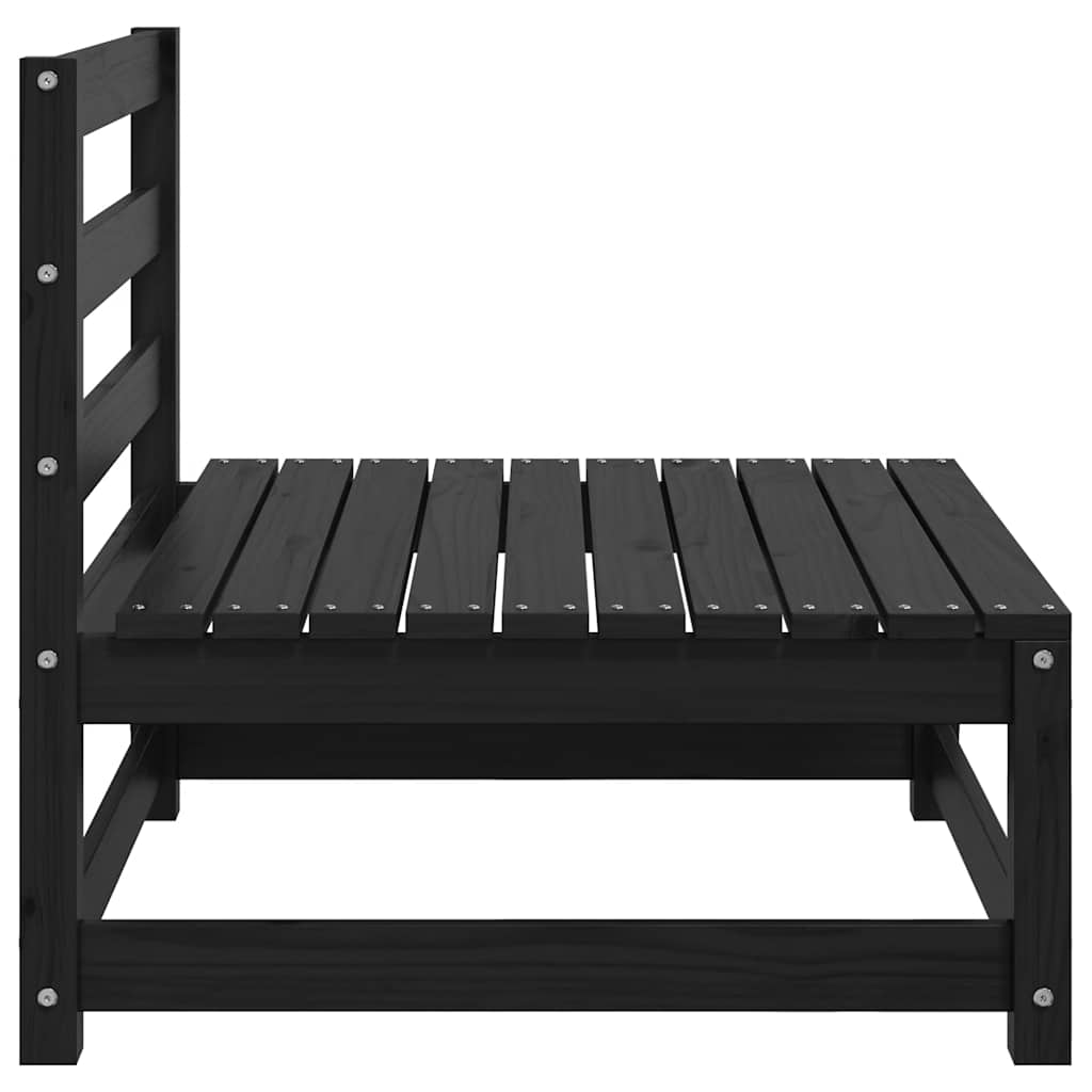 Garten-Mittelsofas mit Anthrazit Kissen 2 Stk Massivholz Kiefer
