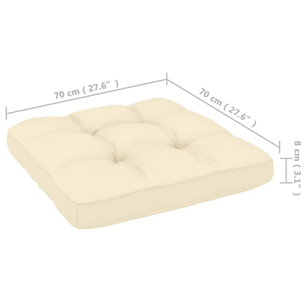 2-tlg. Garten-Lounge-Set Kissen Honigbraun Massivholz Kiefer