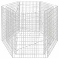3-tlg. Garten-Lounge-Set mit Kissen Grau Kiefer Massivholz