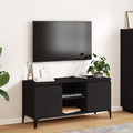 TV-Schrank mit Metallbeinen Schwarz 103,5x35x50 cm