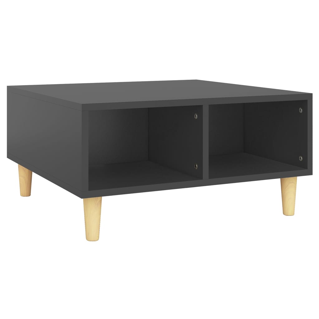 Couchtisch Grau 60x60x30 cm Holzwerkstoff