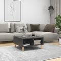 Couchtisch Grau 60x60x30 cm Holzwerkstoff