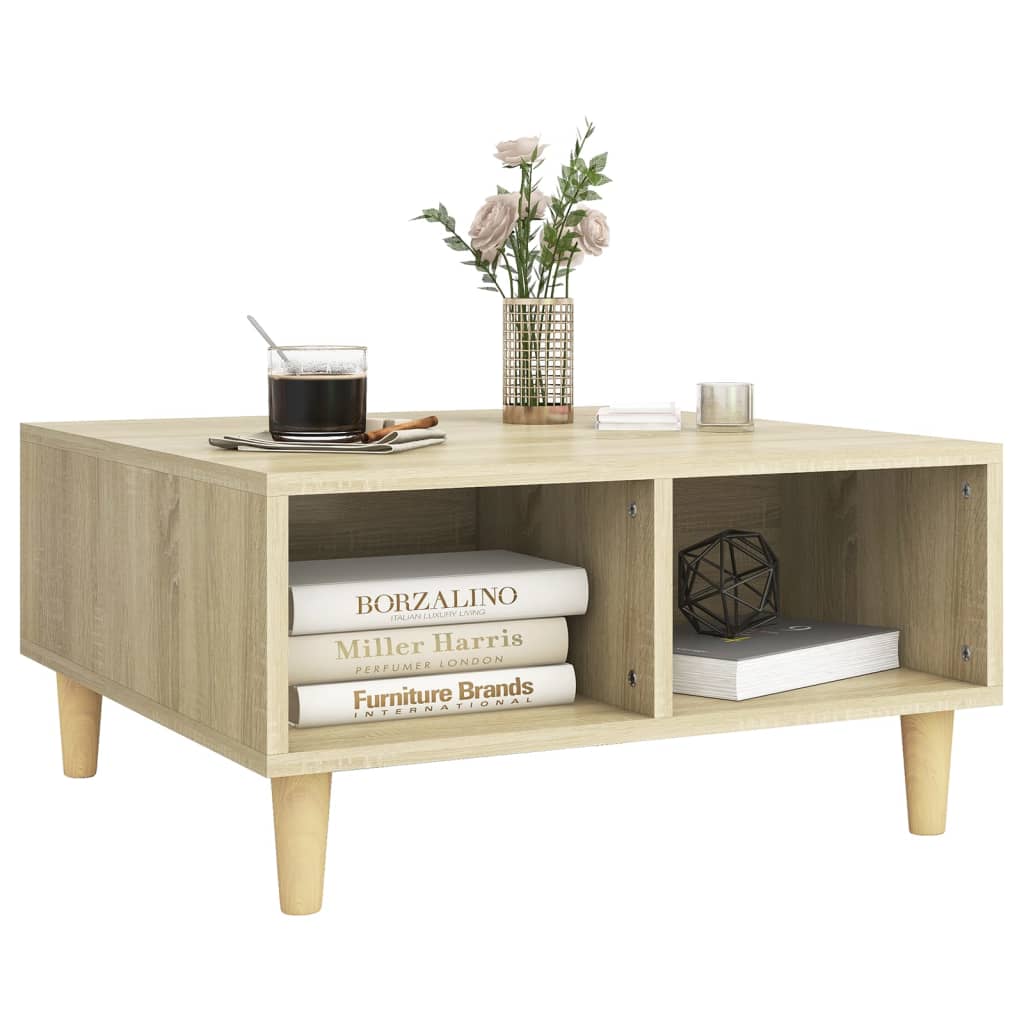Couchtisch Sonoma-Eiche 60x60x30 cm Holzwerkstoff