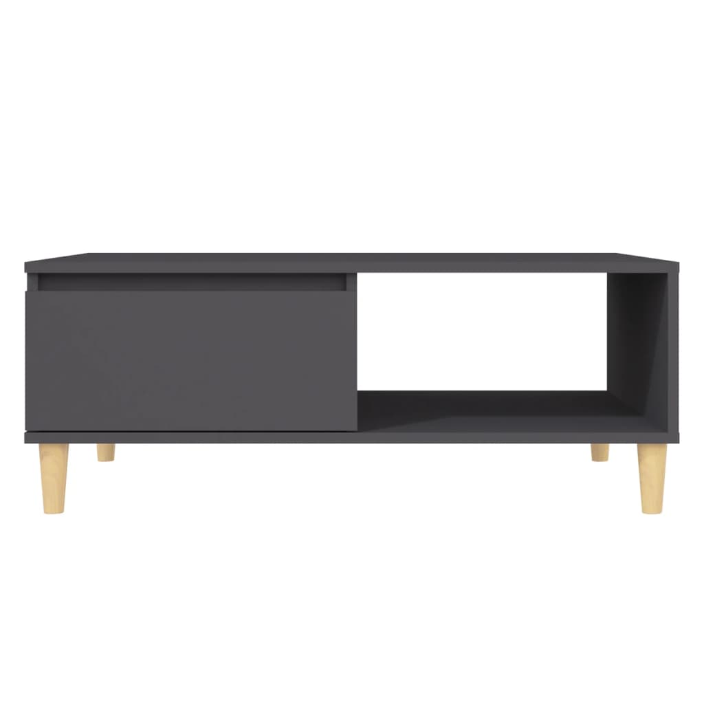 Couchtisch Grau 90x60x35 cm Holzwerkstoff