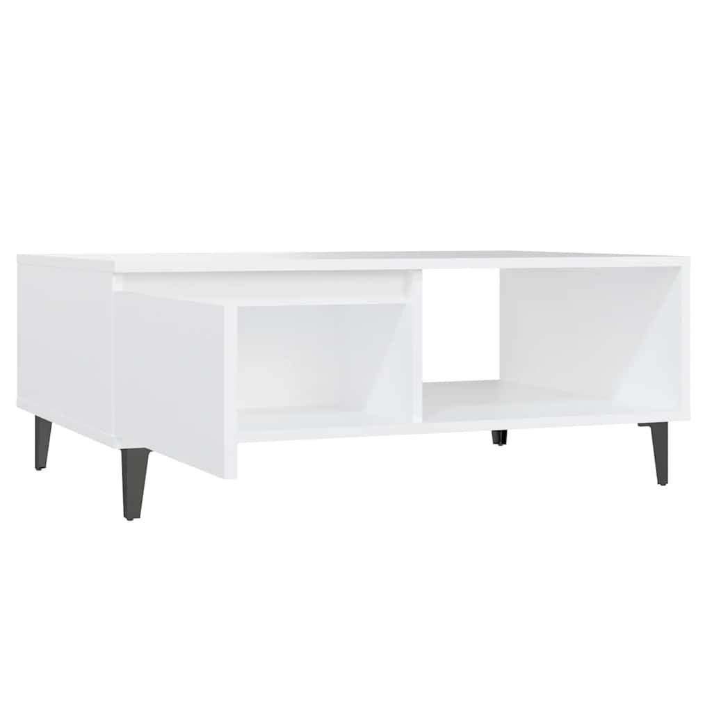 Couchtisch Weiß 90x60x35 cm Holzwerkstoff