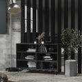 Sideboard Hochglanz-Grau 103,5x35x70 cm Holzwerkstoff