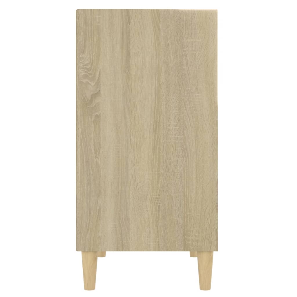 Sideboard Weiß Sonoma-Eiche 57x35x70 cm Holzwerkstoff