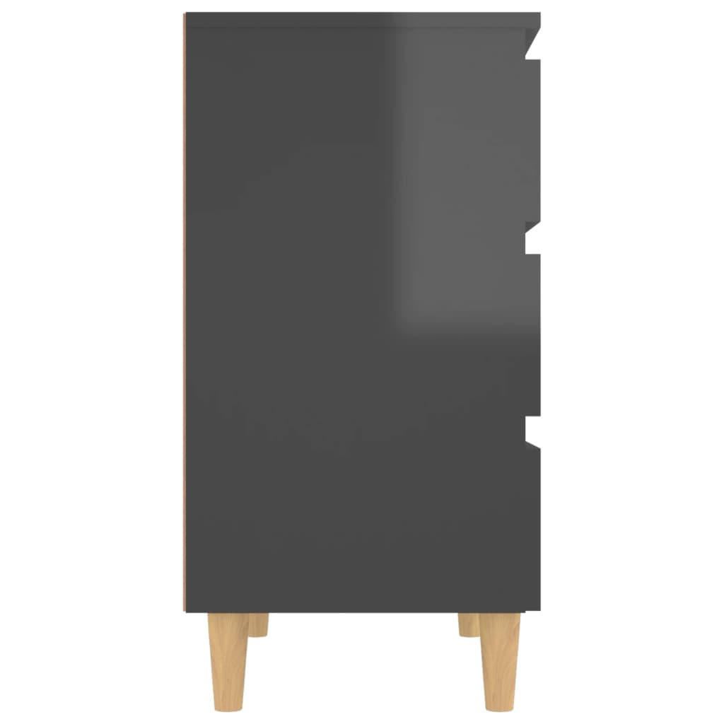 Sideboard Hochglanz-Grau 60x35x69 cm Holzwerkstoff