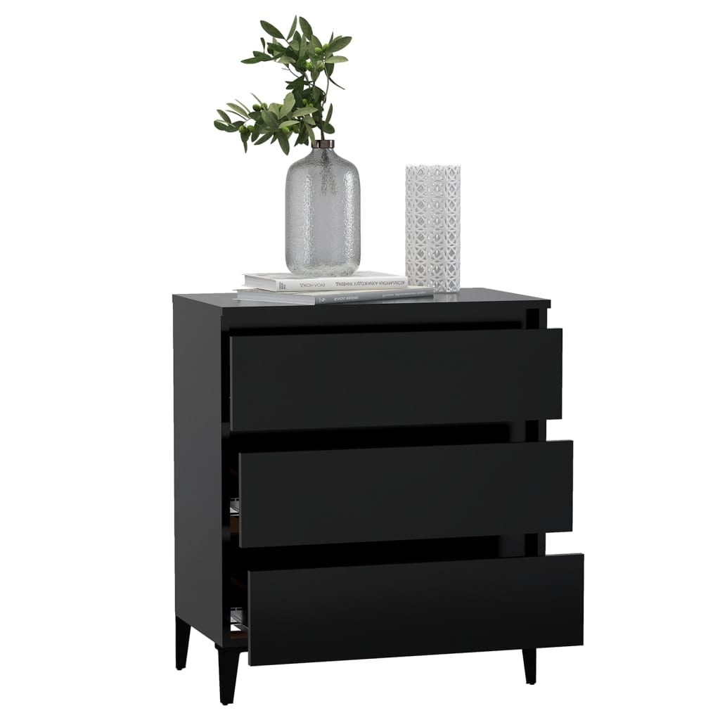 Sideboard Schwarz 60x35x69 cm Holzwerkstoff