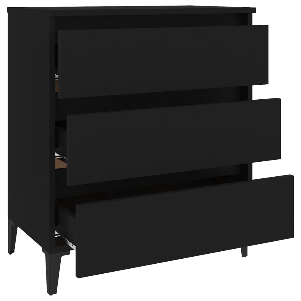 Sideboard Schwarz 60x35x69 cm Holzwerkstoff