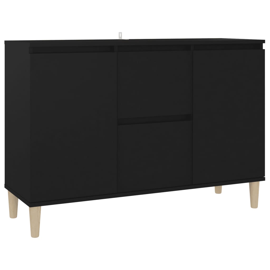 Sideboard Schwarz 103,5x35x70 cm Holzwerkstoff