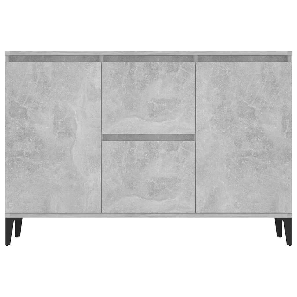 Sideboard Betongrau 102x35x70 cm Holzwerkstoff