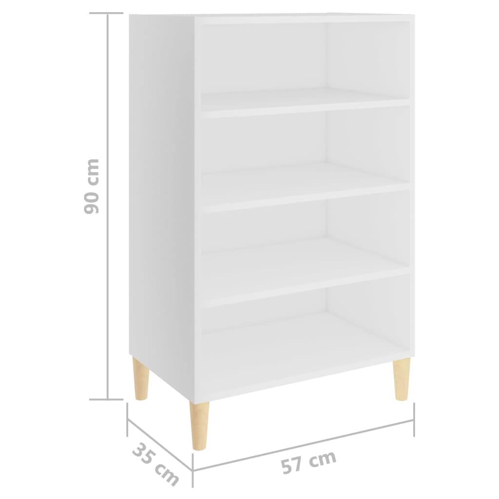Sideboard Weiß 57x35x90 cm Holzwerkstoff
