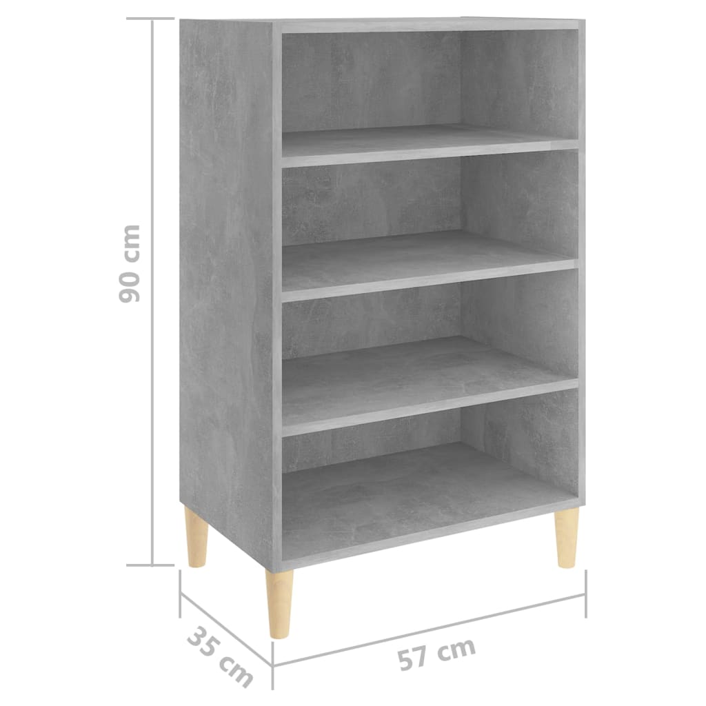 Sideboard Betongrau 57x35x90 cm Holzwerkstoff