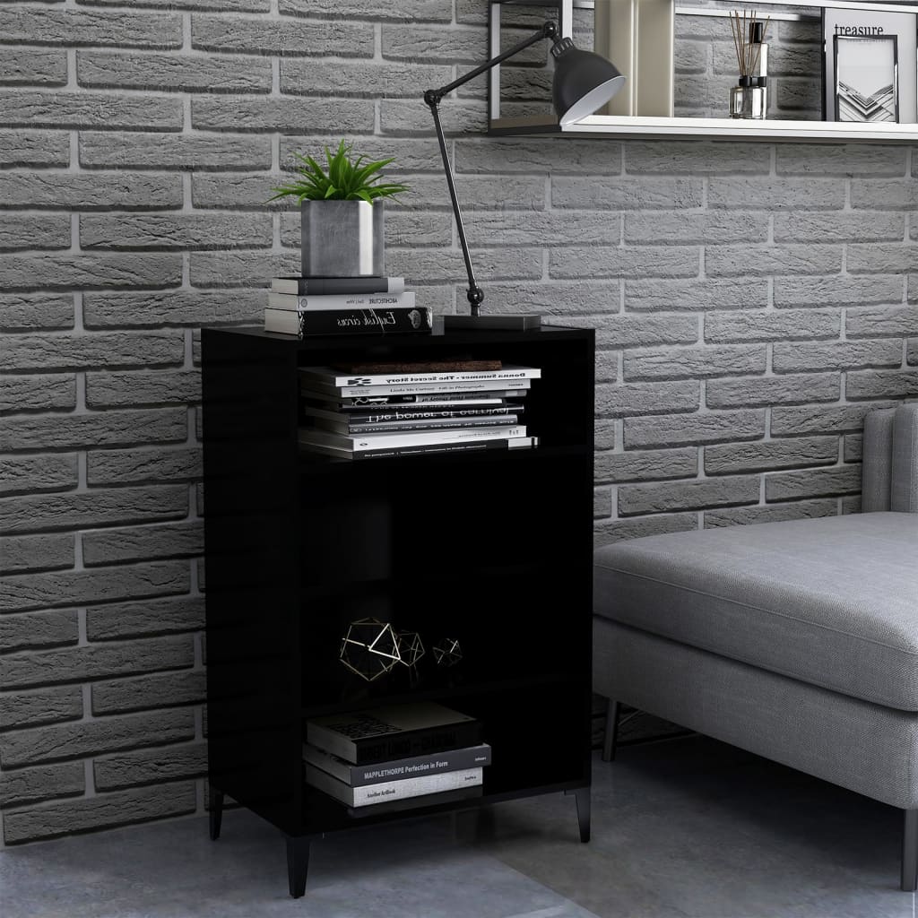 Sideboard Schwarz 57x35x90 cm Holzwerkstoff