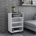Sideboard Hochglanz-Weiß 57x35x90 cm Holzwerkstoff