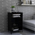 Sideboard Hochglanz-Schwarz 57x35x90 cm Holzwerkstoff