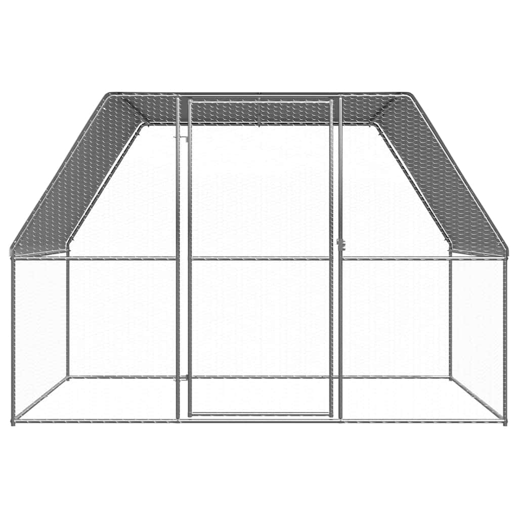 Outdoor-Hühnerkäfig 3x2x2 m Verzinkter Stahl