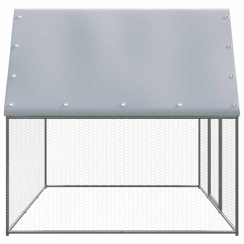 Outdoor-Hühnerkäfig 3x2x2 m Verzinkter Stahl