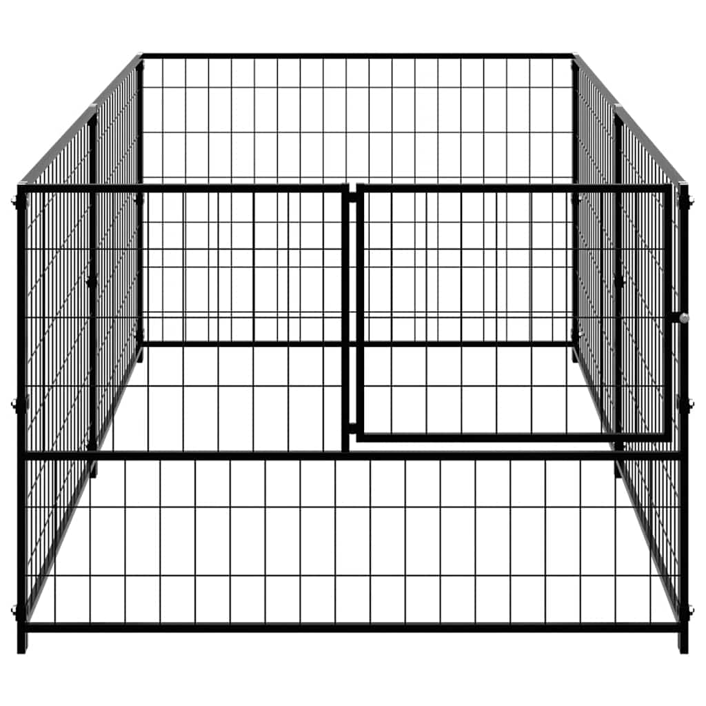 Hundezwinger Schwarz 200x100x70 cm Stahl