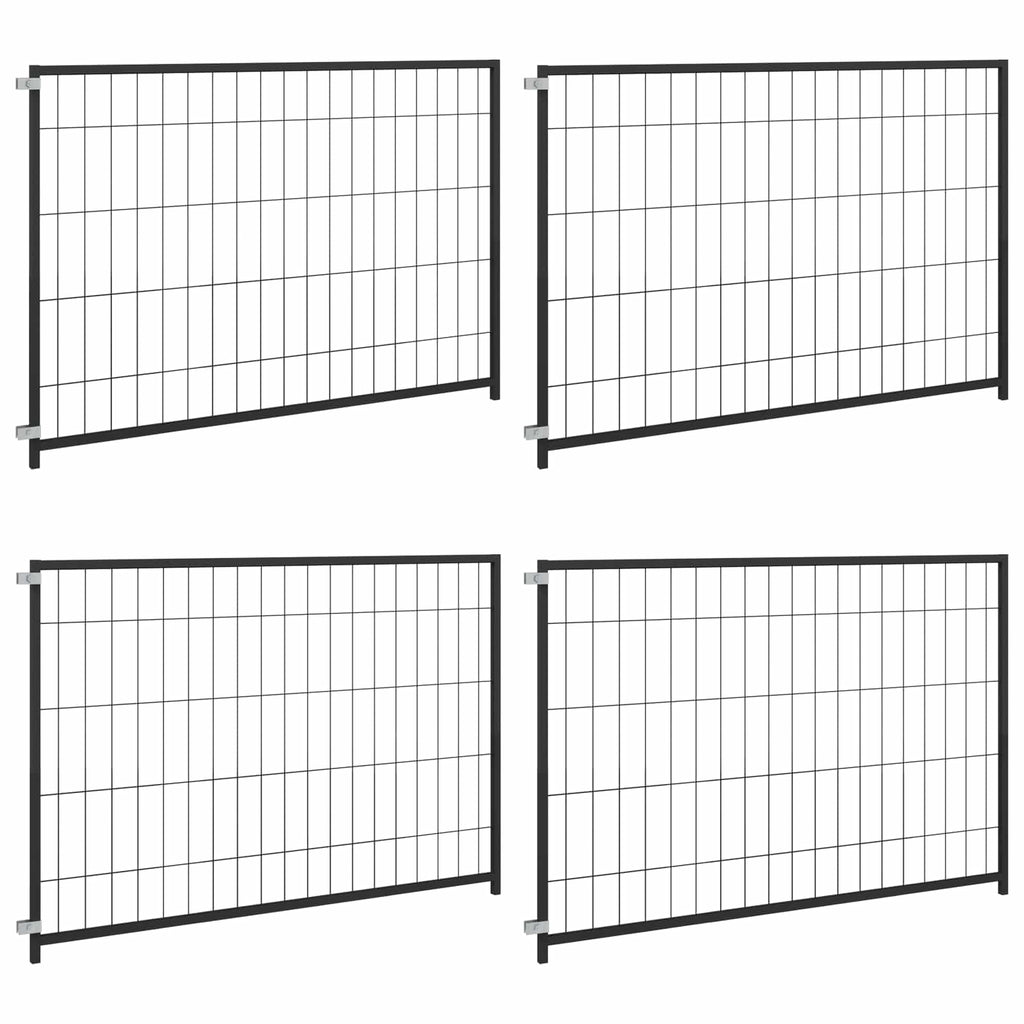 Tierkäfig ohne Tür Schwarz 300 x 100 x 70 cm Stahl