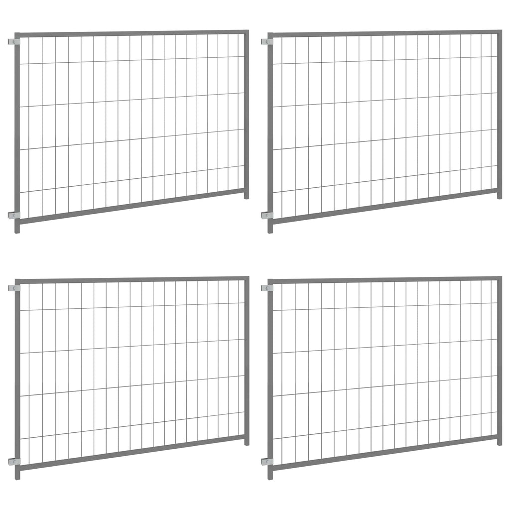 Tierkäfig ohne Tür Silber 300 x 100 x 70 cm Stahl