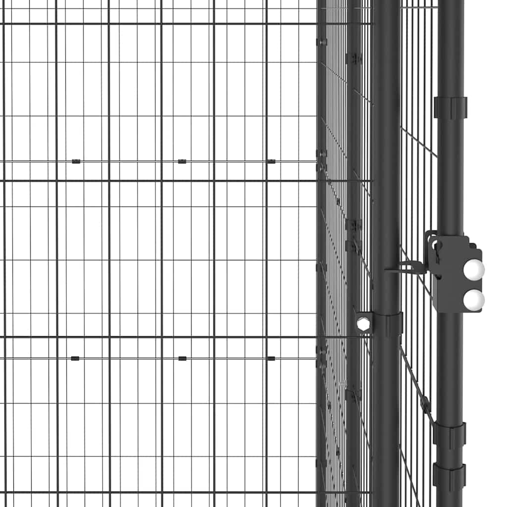 Outdoor-Hundezwinger Stahl 110x220x180 cm
