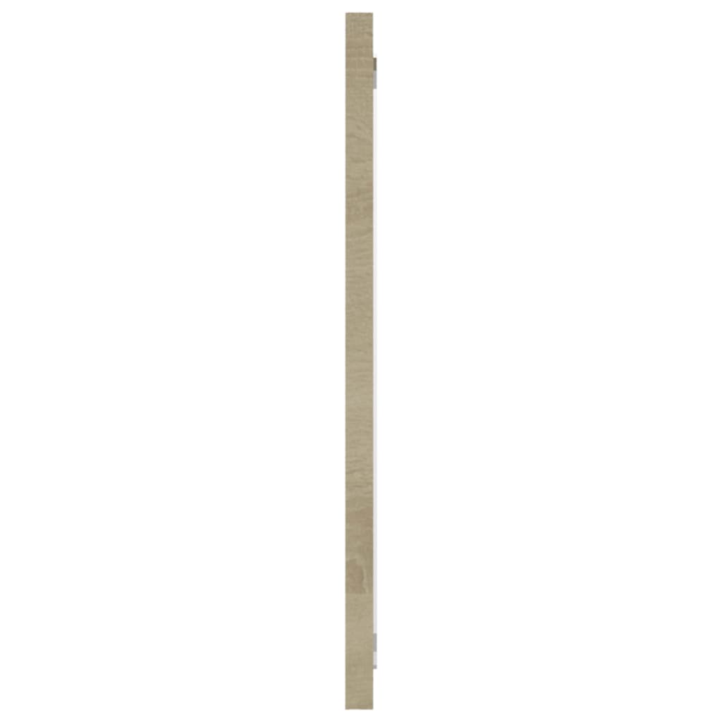 Badmöbel-Set Weiß und Sonoma-Eiche Holzwerkstoff