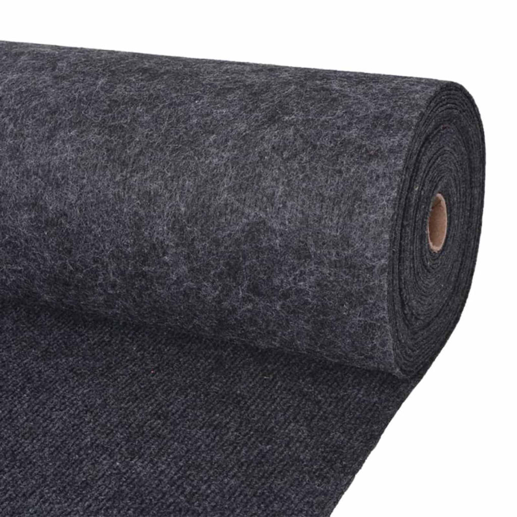 Teppich Anthrazit 1,2 x 15 m Polyester