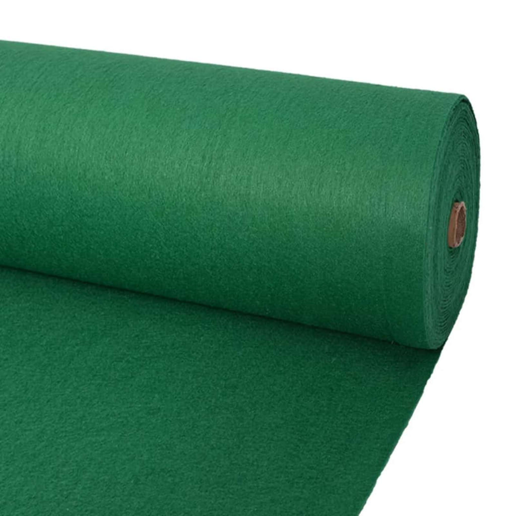 Teppich Uni Grün 1,2 x 12 m Polyester