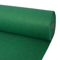 Teppich Uni Grün 1,2 x 12 m Polyester