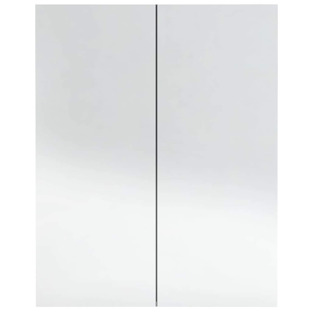 Bad-Spiegelschrank 60x15x75 cm MDF Betongrau