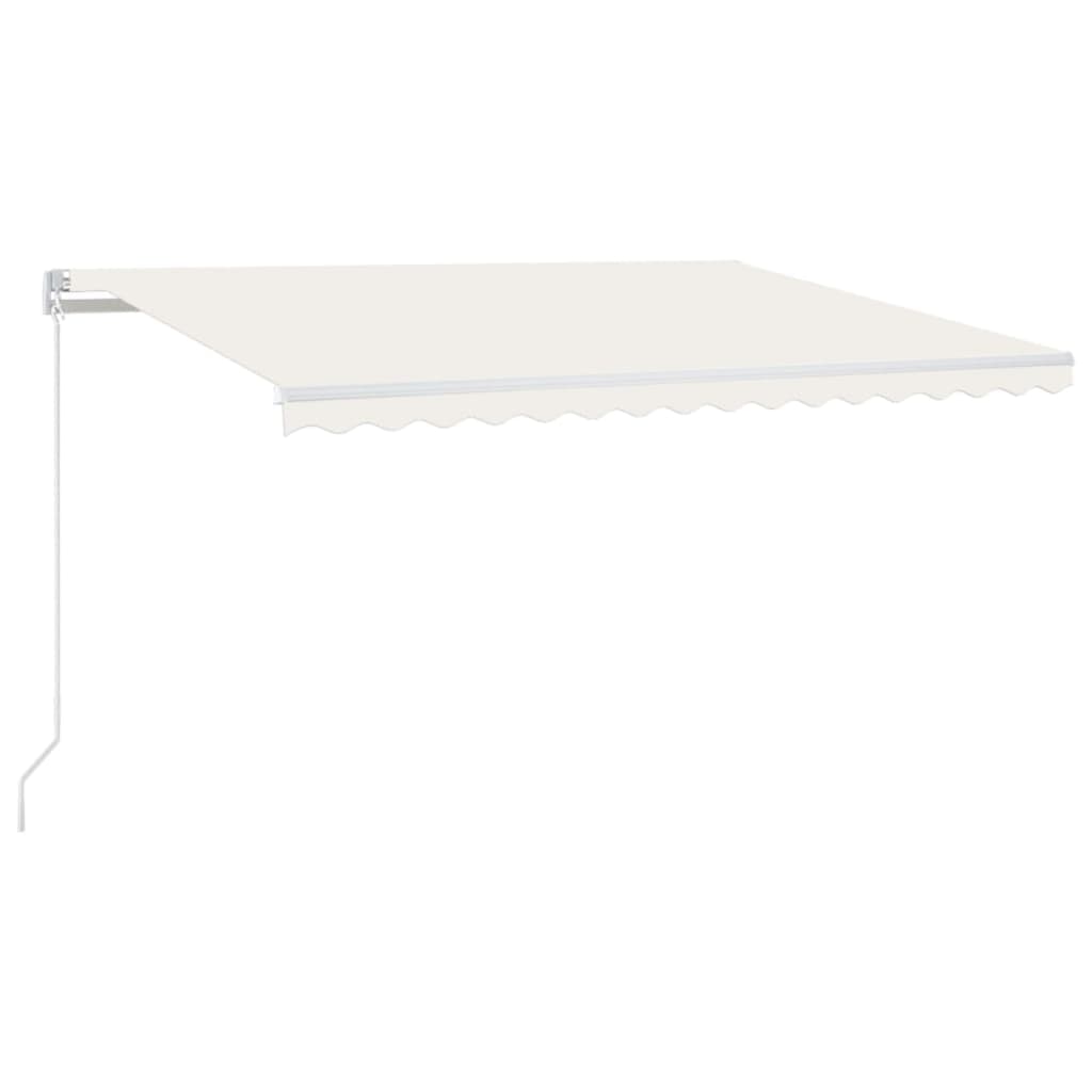Markise Manuell Einziehbar 400x300 cm Creme