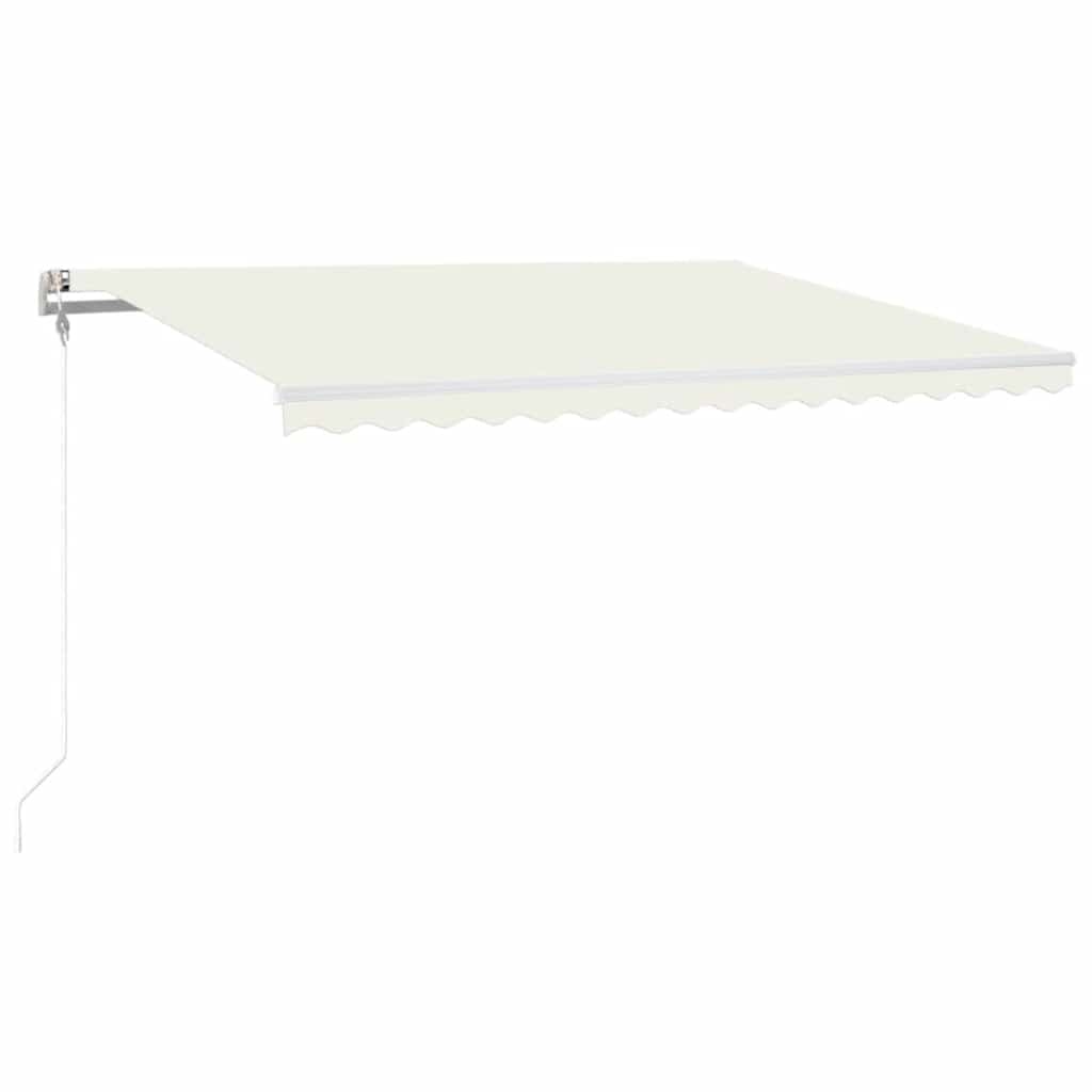 Automatische Markise mit LED Windsensor 400x300 cm Creme