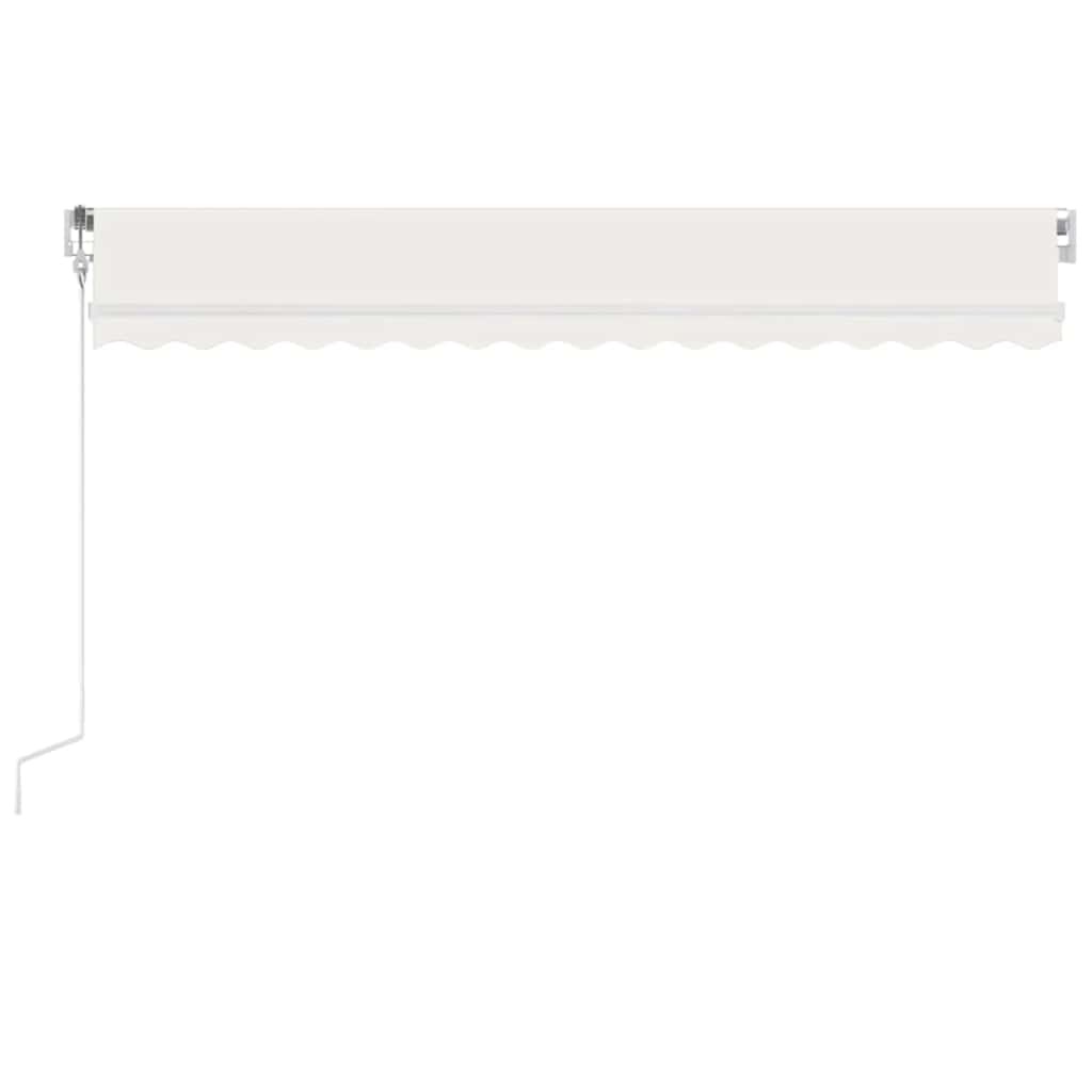Automatische Markise mit LED Windsensor 400x300 cm Creme