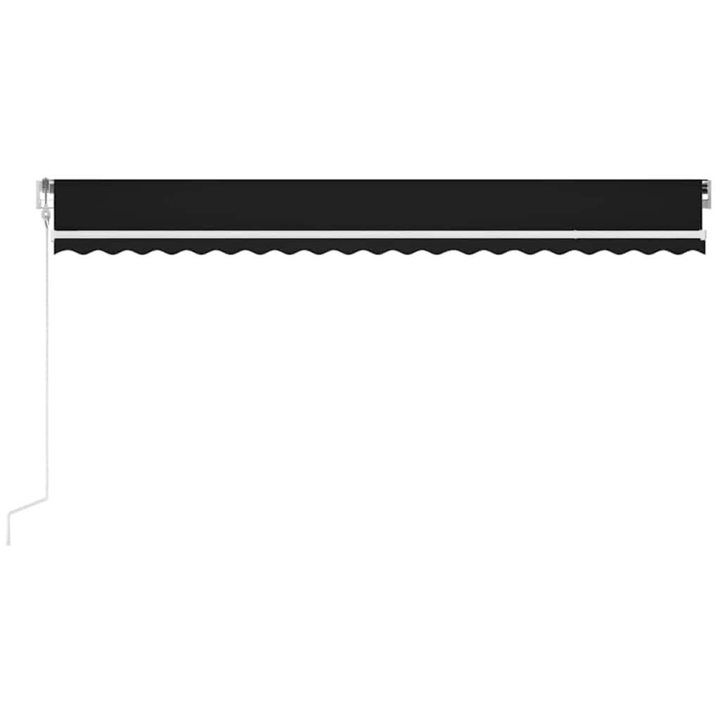 Automatische Markise mit LED Windsensor 500x300 cm Anthrazit