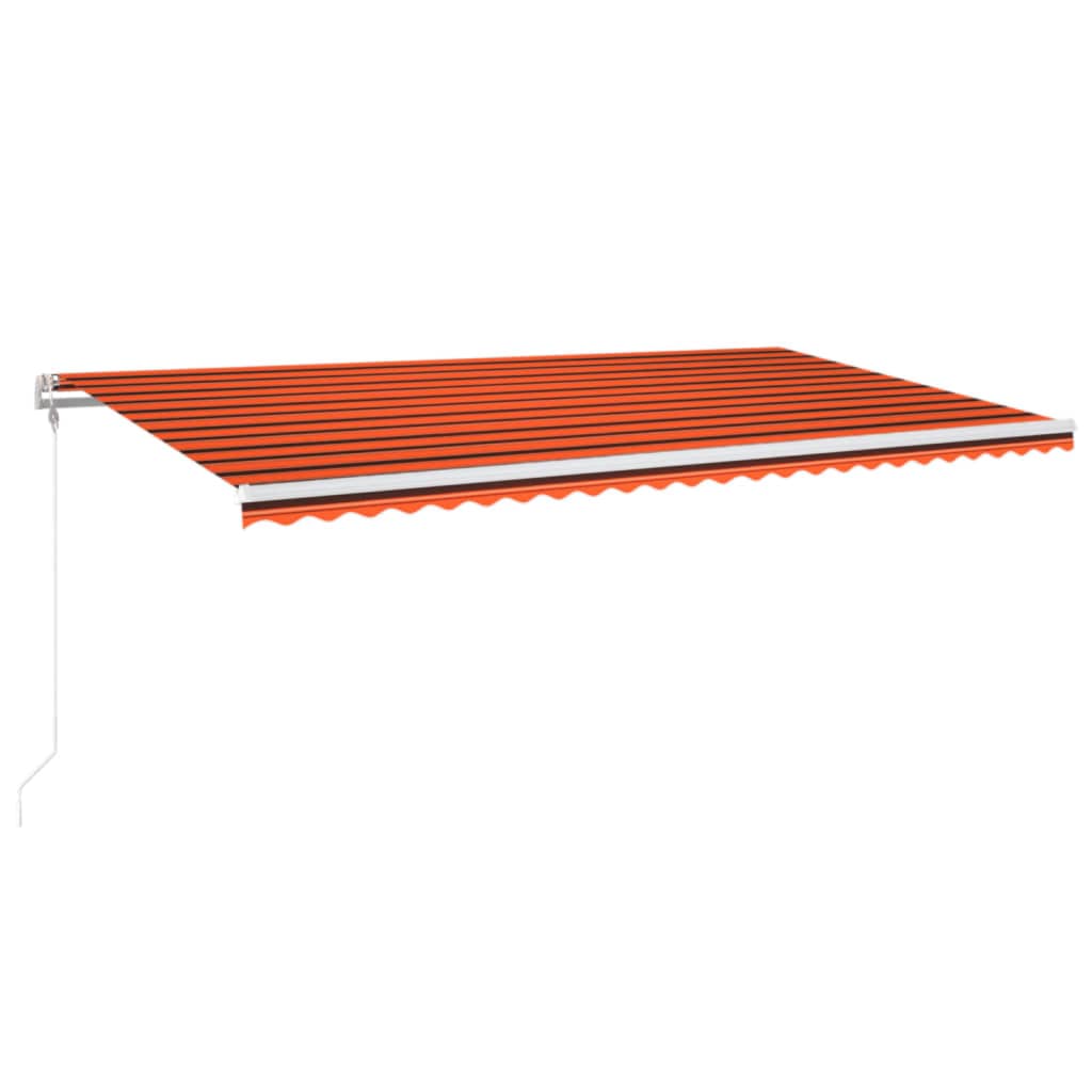 Markise Automatisch Einziehbar 600x300 cm Orange und Braun