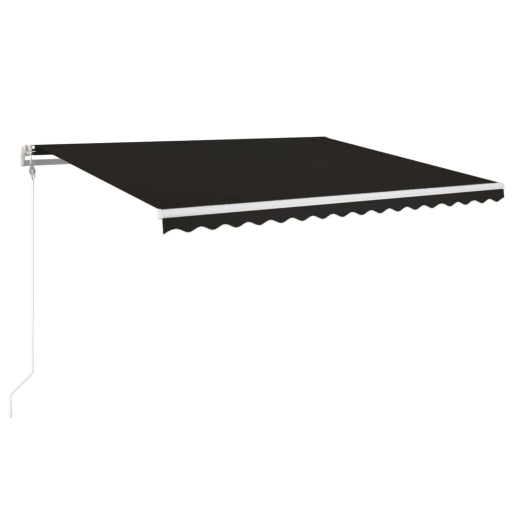 Markise Automatisch Einziehbar 450x350 cm Anthrazit