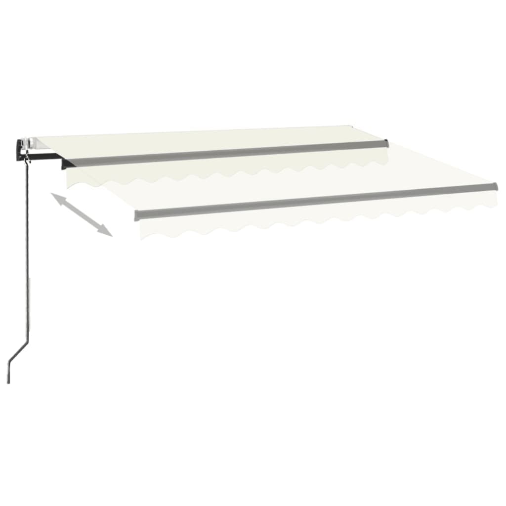Markise Automatisch Einziehbar 300x250 cm Creme