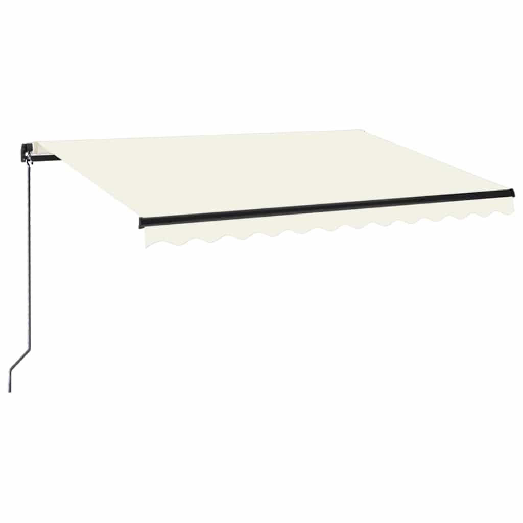 Markise Manuell Einziehbar 350x250 cm Creme