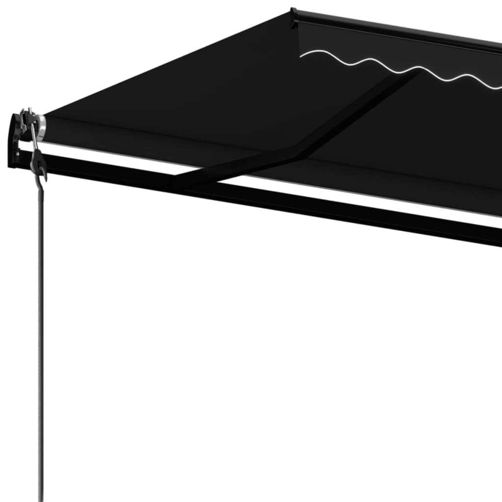 Markise Automatisch Einziehbar 350x250 cm Anthrazit