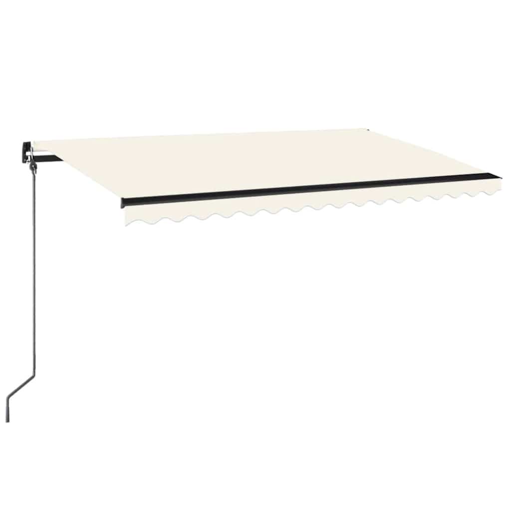 Markise Manuell Einziehbar 400x300 cm Creme