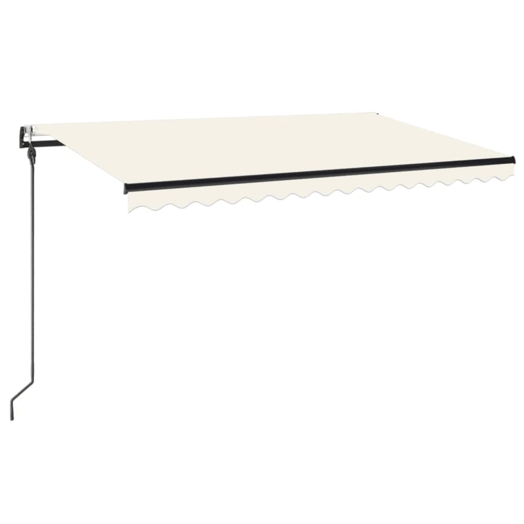 Markise Automatisch Einziehbar 400x300 cm Creme